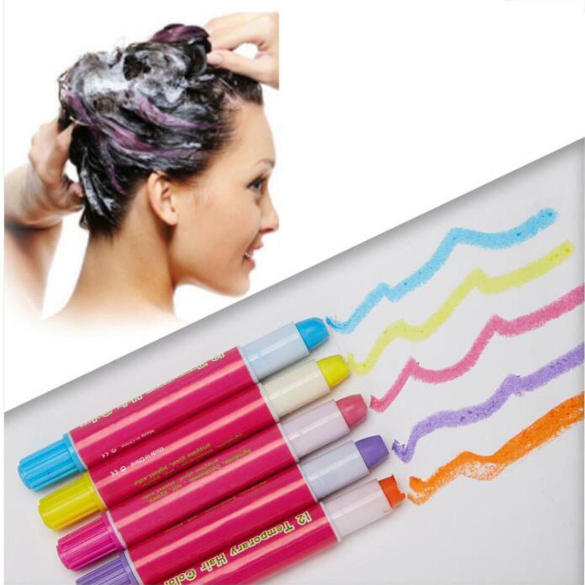 Temporary  Washable  Chalk Color Dye Stick Salon for Party