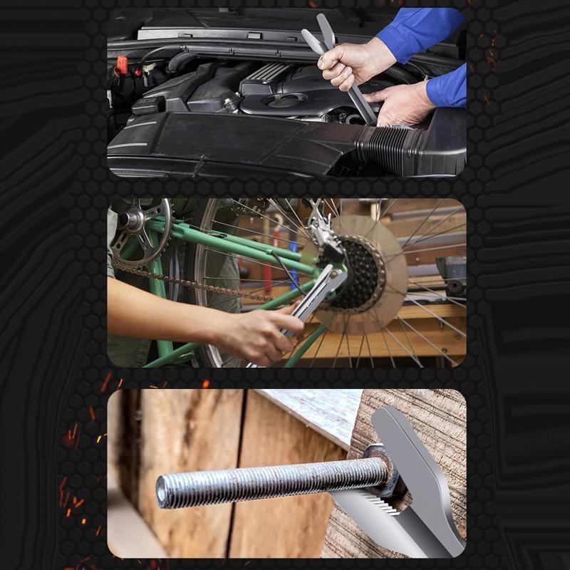 All-in-1 Steel Wrench Metric 6mm - 25mm Less Effort Spanner Non Slip for Repair