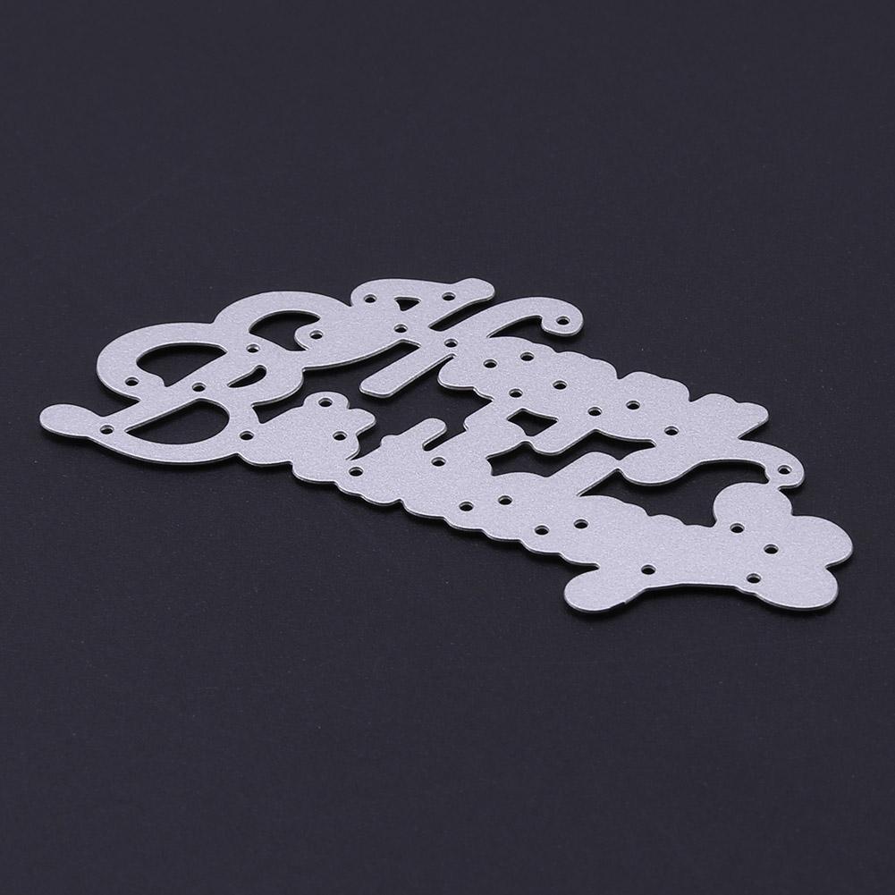 Birthday DIY Metal Scrapbook Craft Embroidery Art Cutting Die Stencils Gift