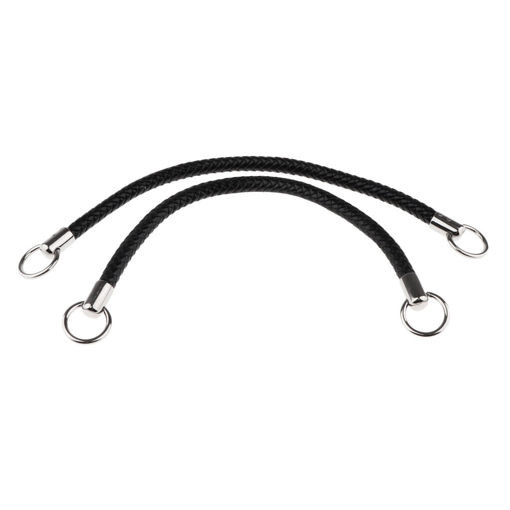 Shoulder Bag Replacement Handle Braided Rope Handbag Strap DIY Black