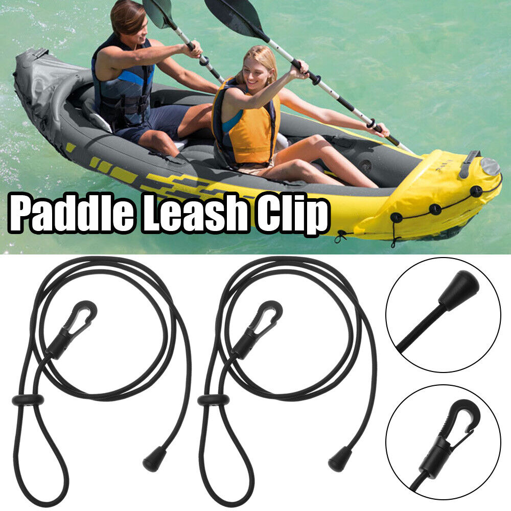 Canoe Kayak Paddle Safety Fishing Rod Tether Holder Lanyard Leash Clip