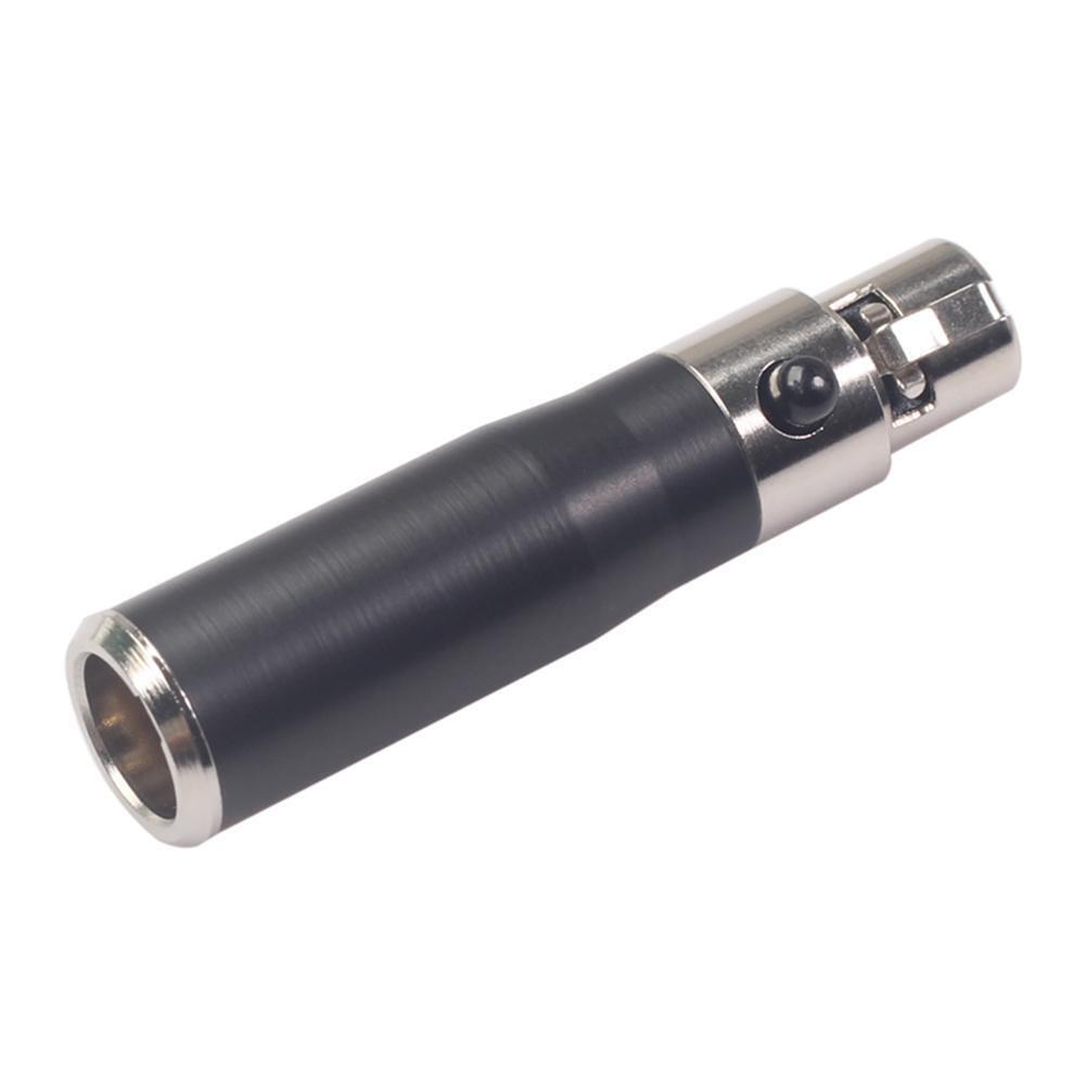 Mini XLR 3 Pin Male to Mini XLR 4 Pin Female Audio Metal Connector Adapter