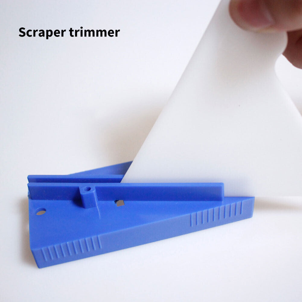 Hard Card Scraper Car Wrap Window Tint Edge Squeegee Sharpener Repair Tool
