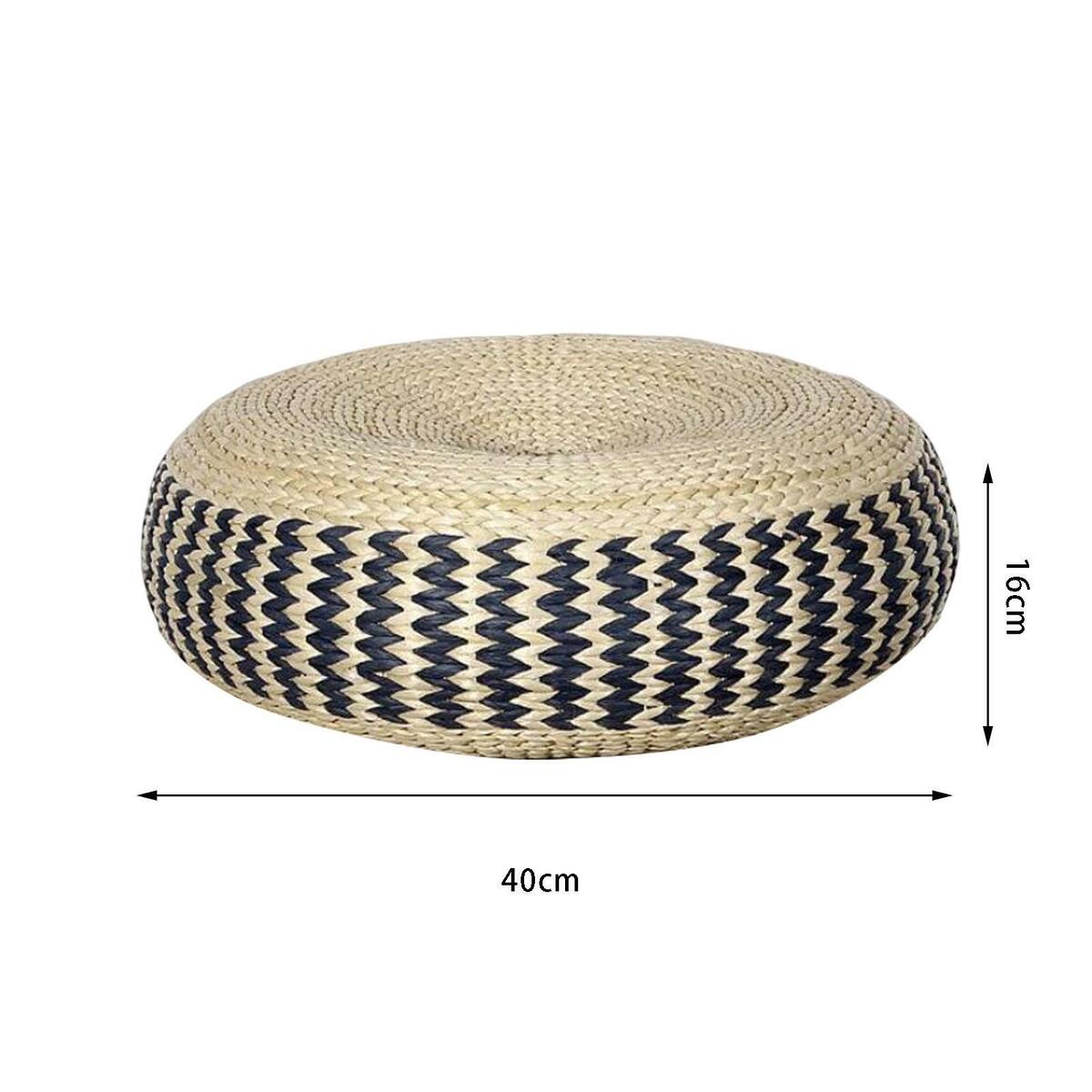 Breathable  Straw Tatami Cushion Mat Pouf Sponge Filling Tablemat
