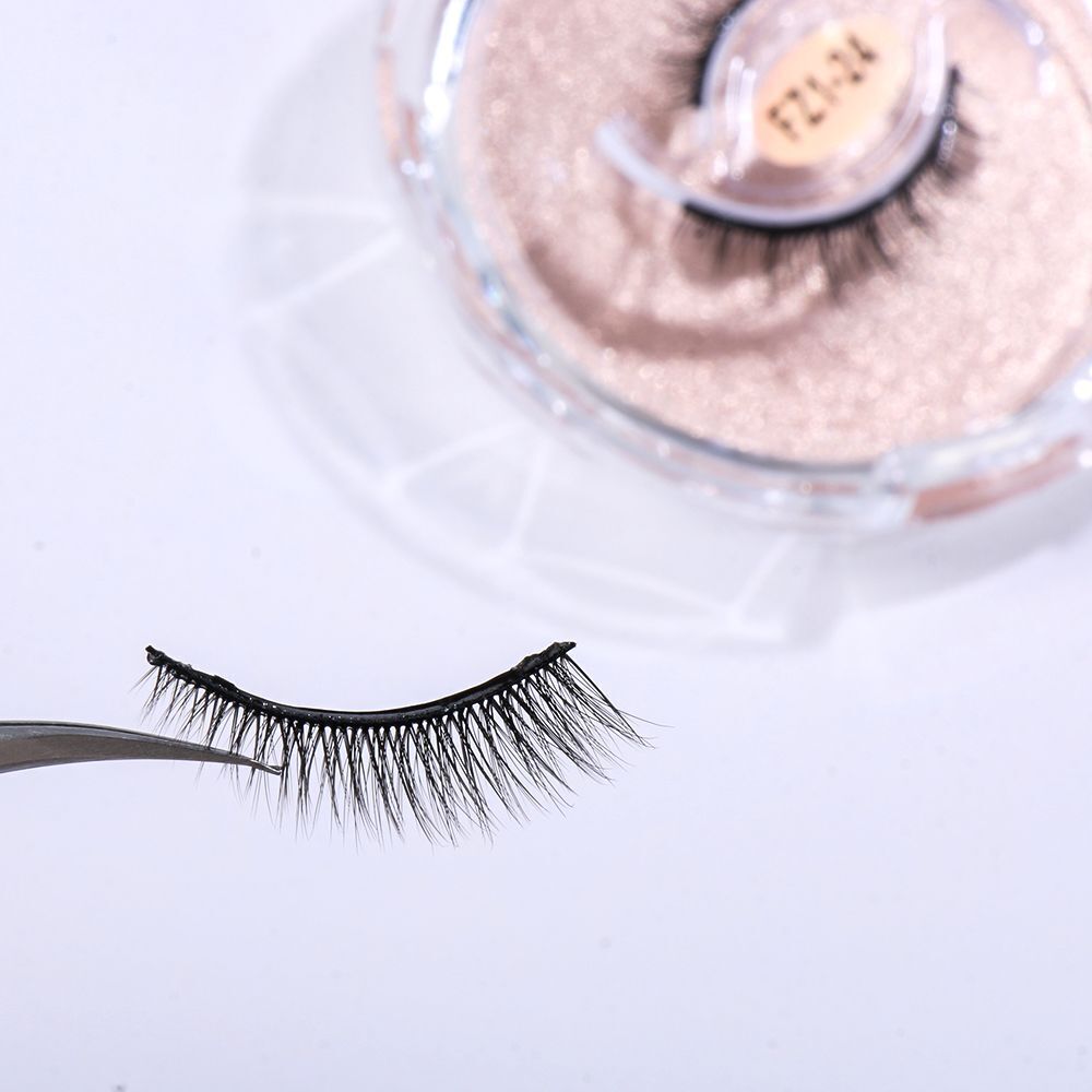 Tools Glue-free Natural Fluffy Self-adhesive False Eyelashes Ultral Wispy
