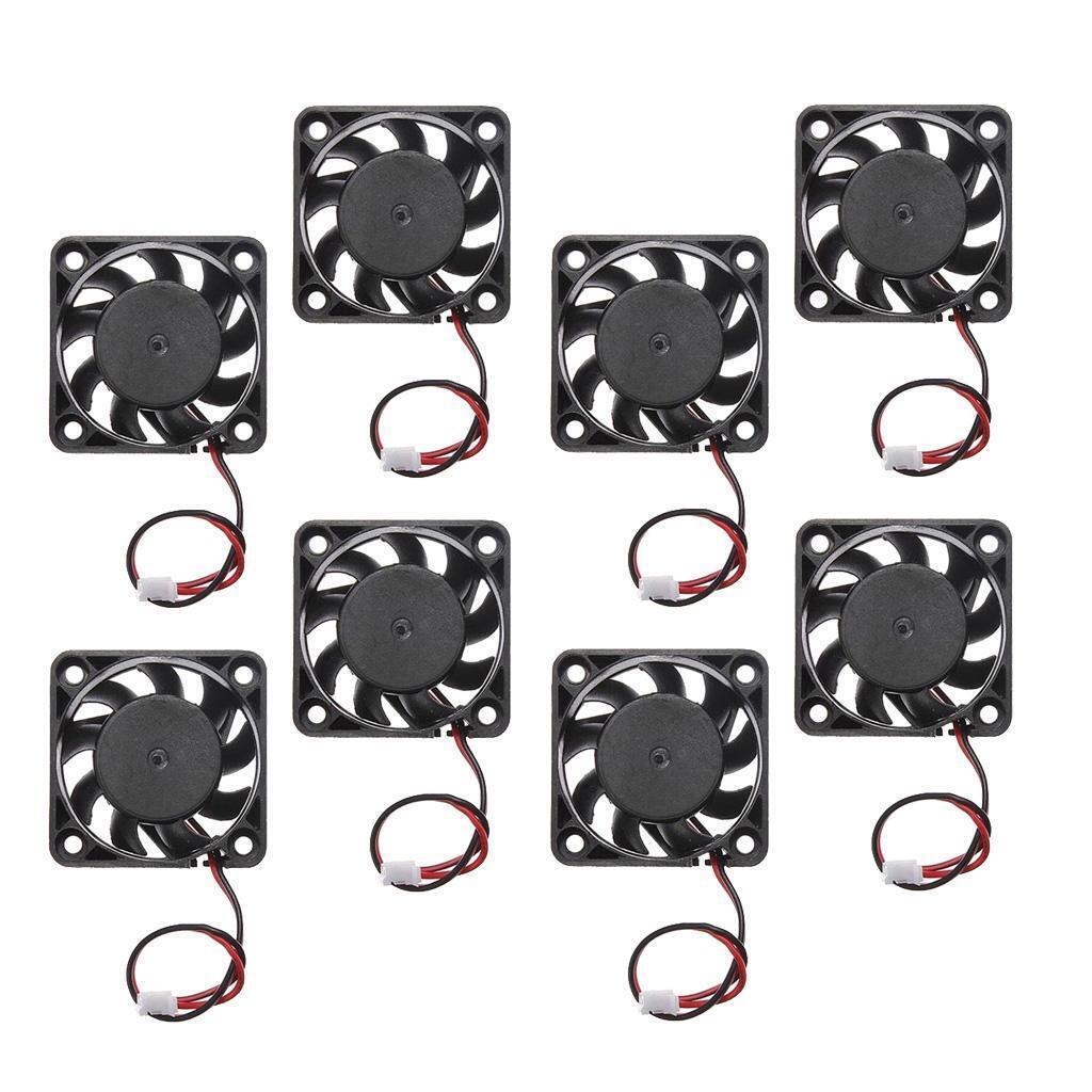 8pieces 12V 2Pin 40mm Mini 4cm Fan  Cooler Cooling Fan for Desktops