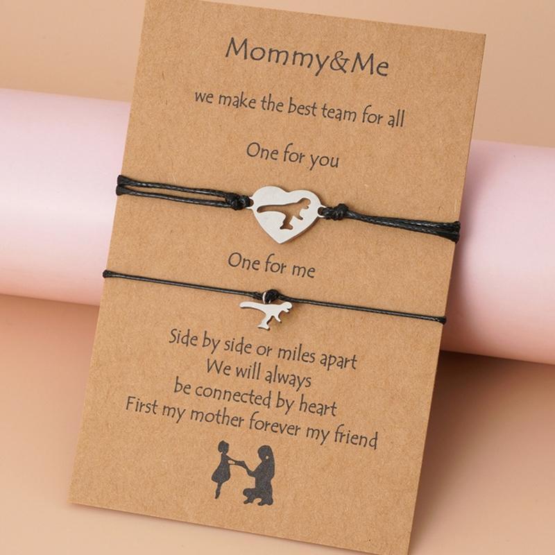2x Cute Charm Friendship Bracelets Set Pinky Promsie for Best Friends Sister