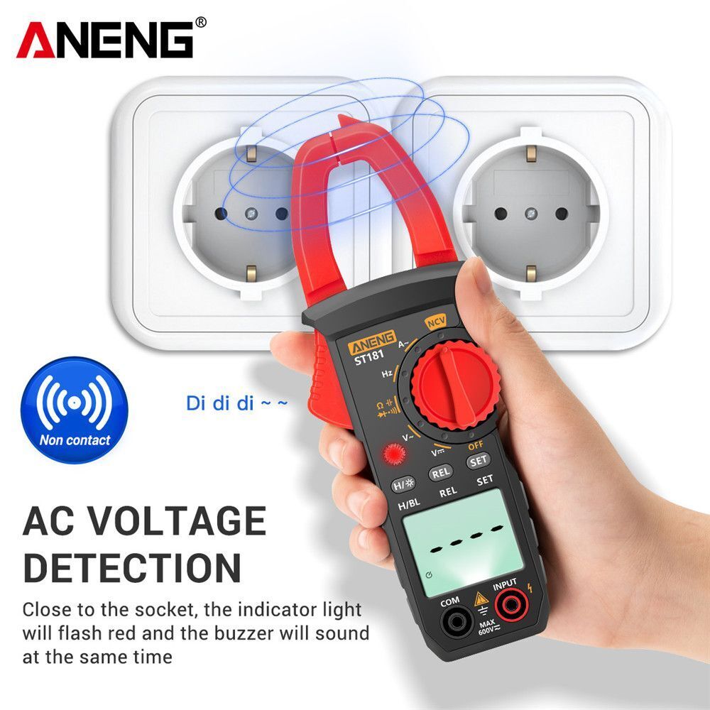 Ohm Test DC/AC Ammeter Digital Clamp Meter Smart Multimeter Voltage Tester