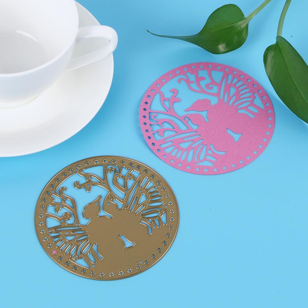 Circle Shape DIY Metal Scrapbook Embossing Cutting Die Stencil Craft Decor