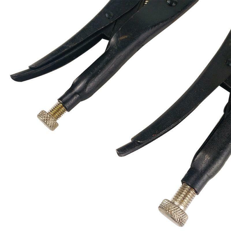 4 Pcs Heavy Duty Grip Wrench Set Vise Locking Pliers Mole Grips Curve Straight