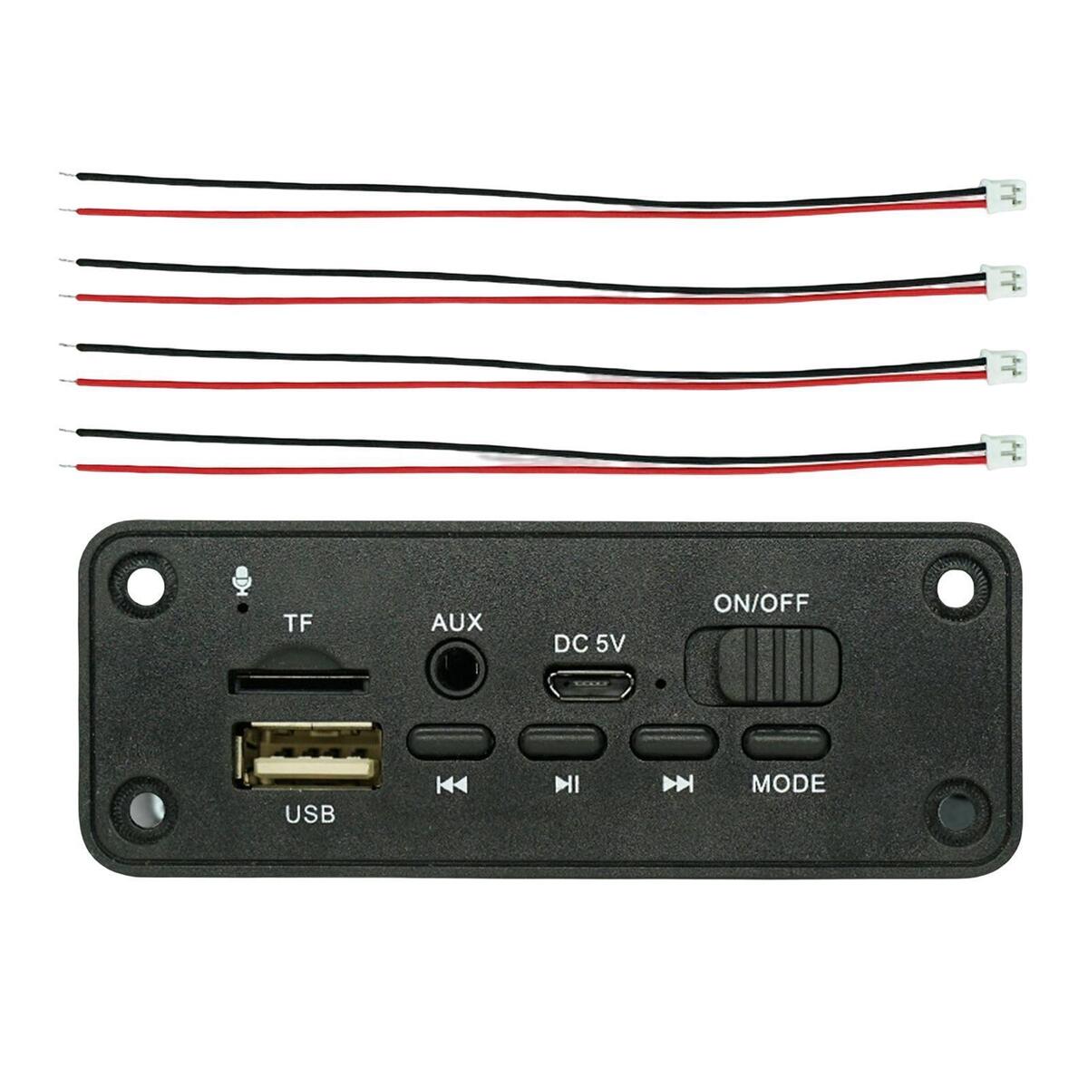 Portable BT 5.0 MP3 Player Decoding Board with Remote Control Player Durable