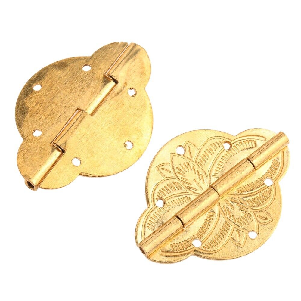 Brass Hinge Pull Handle Latch Lock Corner Guard Set Jewelry Box Chinese Hardware