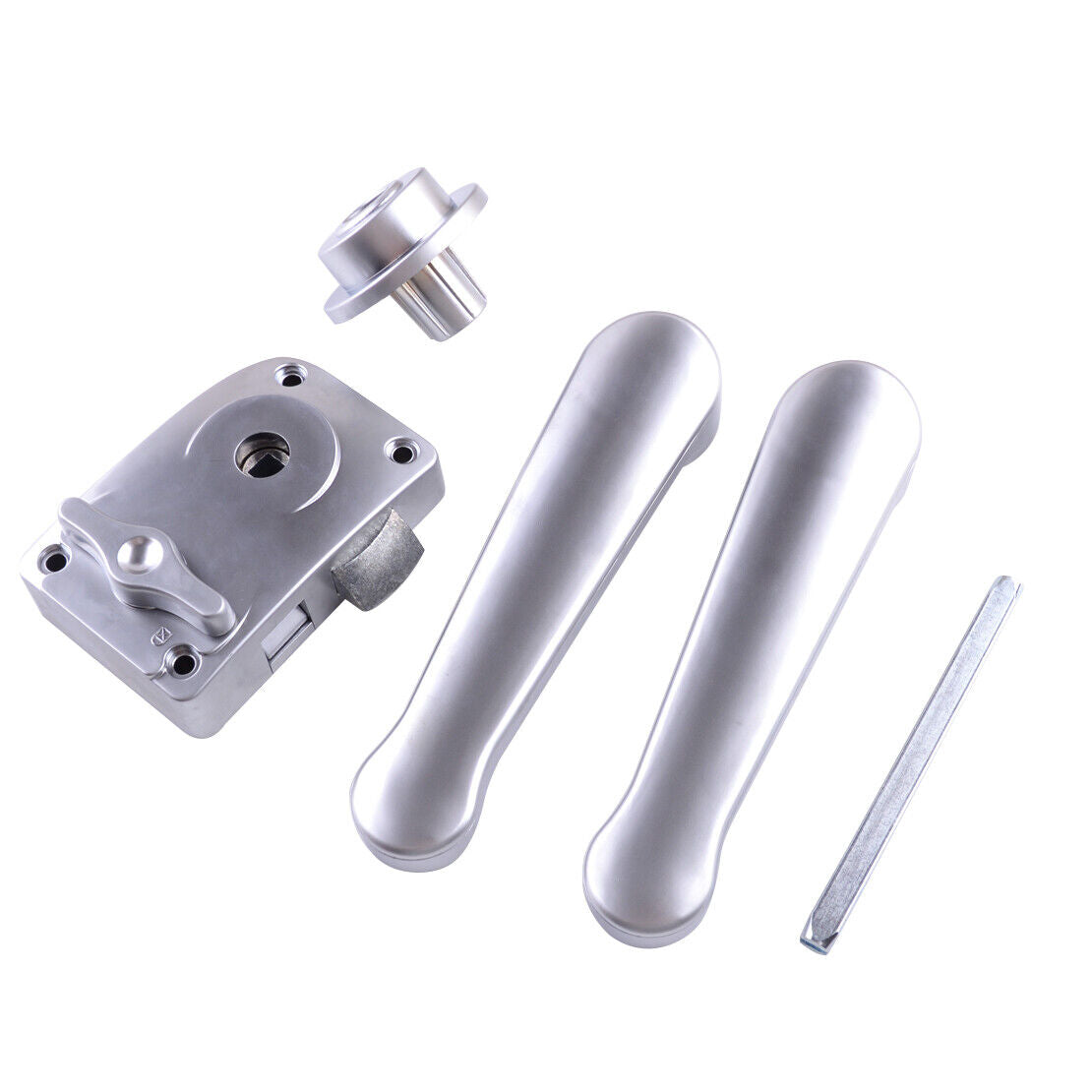 Door Lock Latch Handle Knob w/ Fastener For RV Boat Toilet Bathroom Door Lock