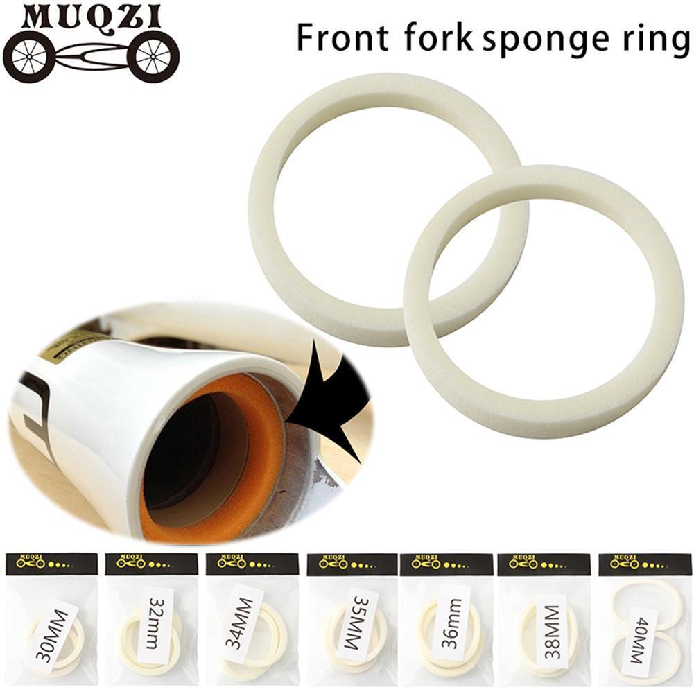 MUQZI 2pcs MTB Bicycle Sponge Ring Oil Sealed Foam Front Fork O-Ring (40mm)