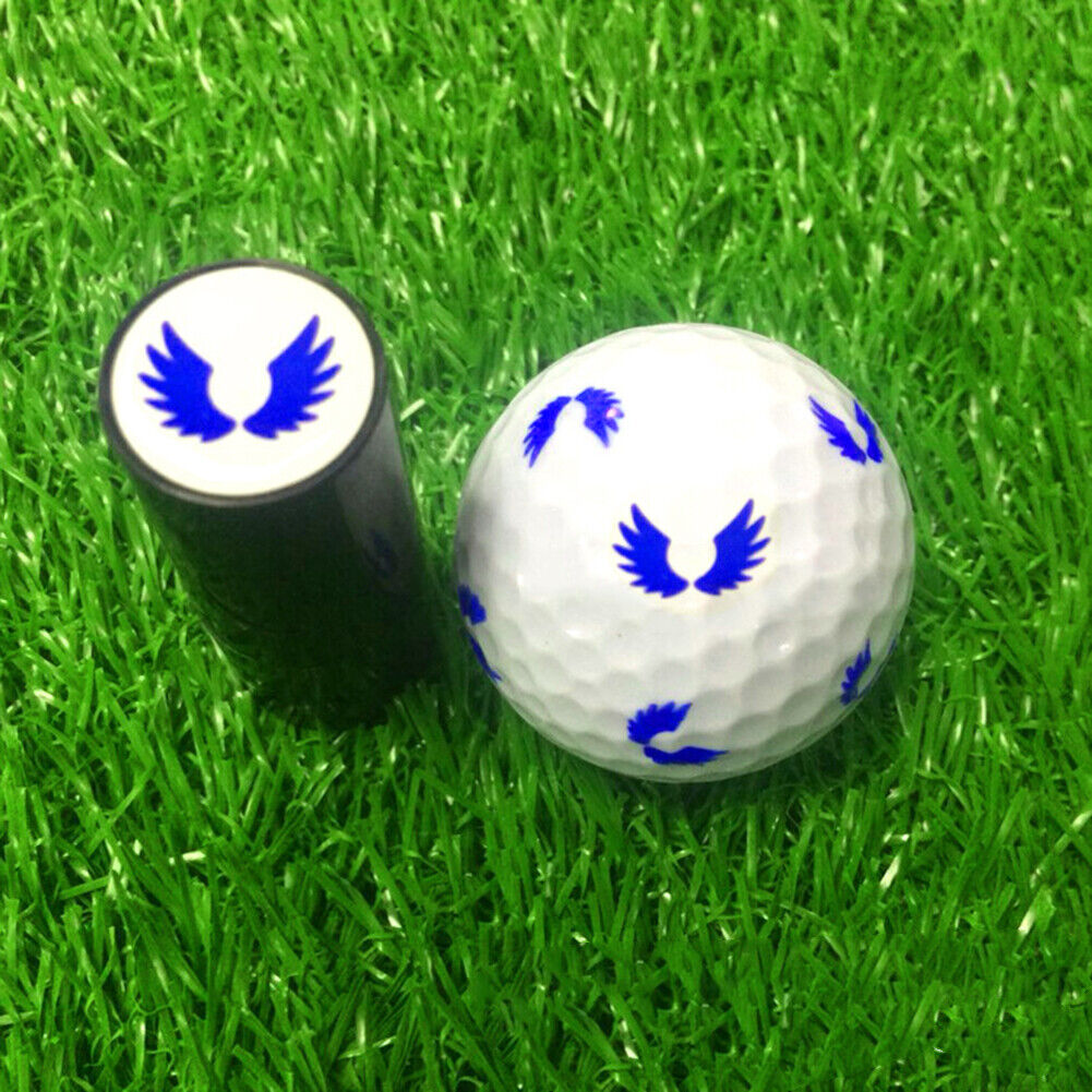 Golf Ball Stamp Marker Quick Drying Ink Golf Ball Stamper Random Pattern