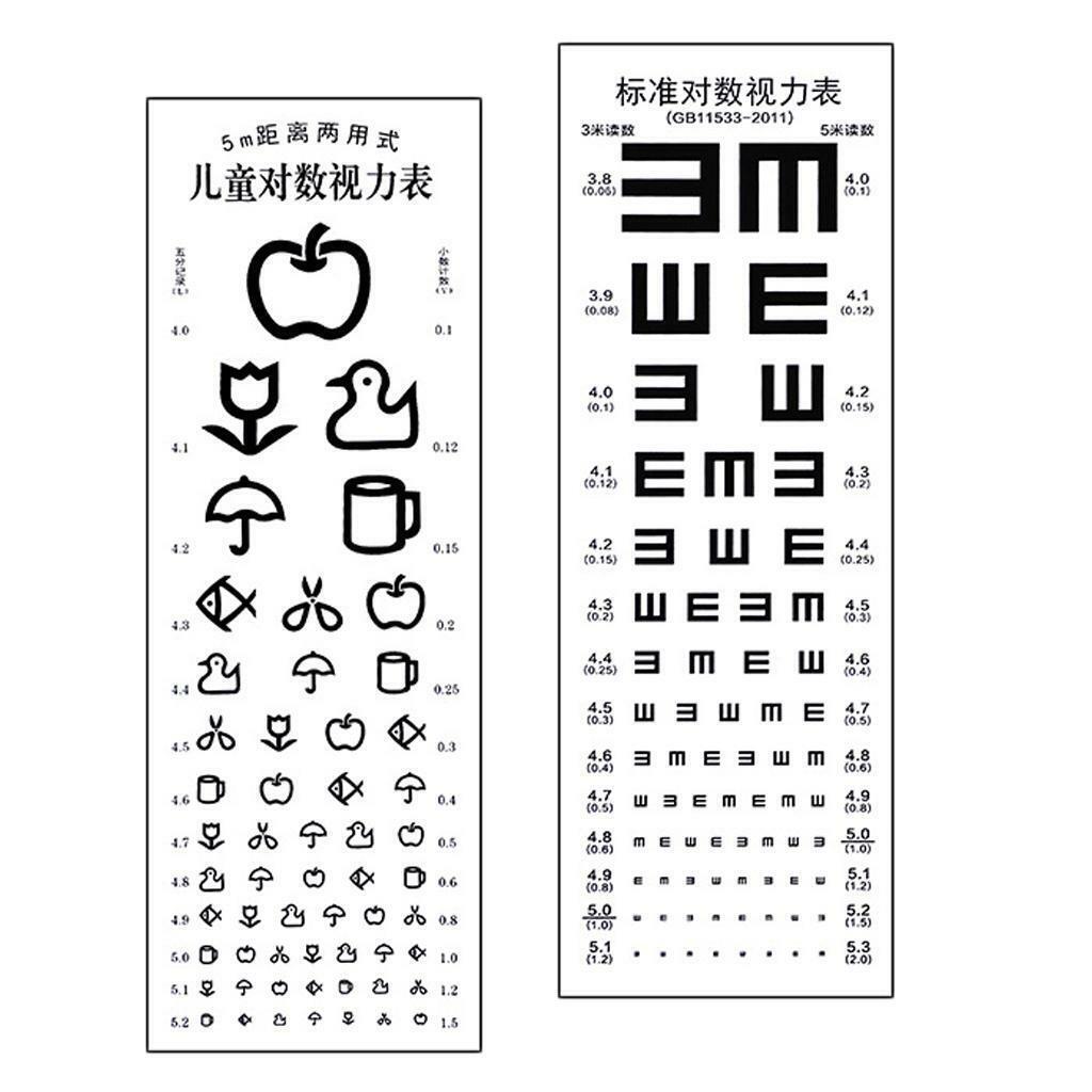 Standardized Eye Chart Visual Testing Chart  School for