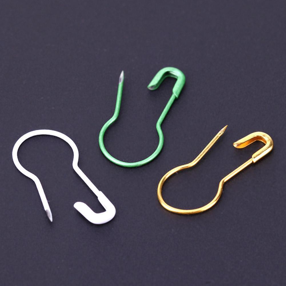 500pcs/pack Gourd Safety Pins Metal Clips Knitting Stitch Marker Tag Pins