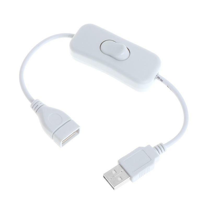 USB cable New 28cm USB 2.0 A Male to A Female Extension Extender White Cable ON