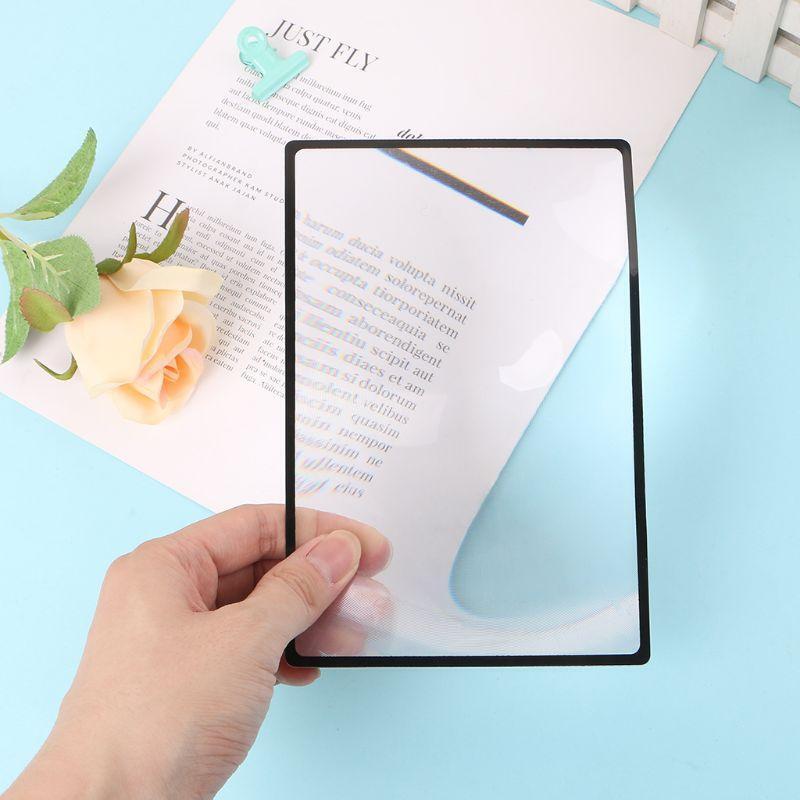 Magnifying 1PC180X120mm A5 Flat PVC Magnifier Sheet X3 Book Page Magnification