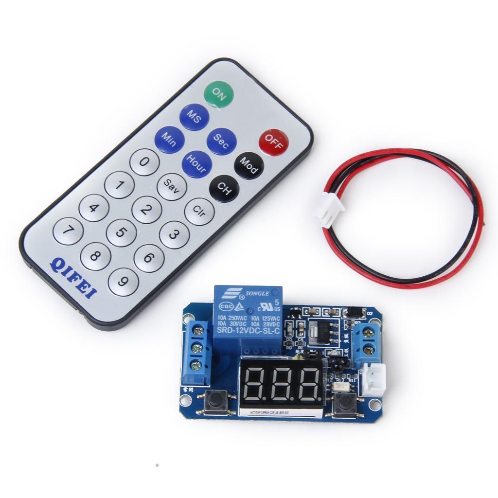 Multifunctional Programmable Timer Relay Control Module with Remote Control