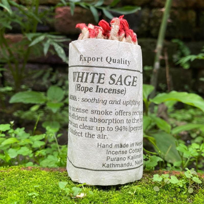 40 Ropes Handmade White Sage Incense for Cleansing Incense Healing Meditations