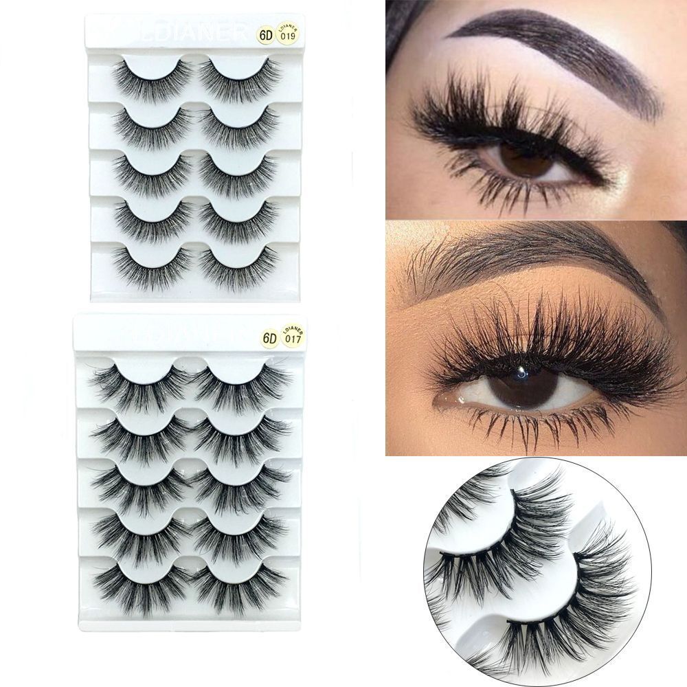 Multilayers Crisscross False Eyelashes 6D Faux Mink Hair Eye Lash Extension