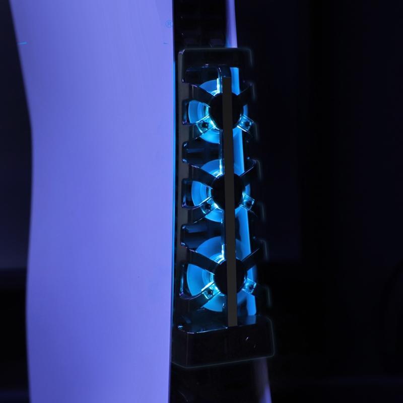 3 Cooling Fans Cooler System with Gaming USB Cooler Suitable for PS5