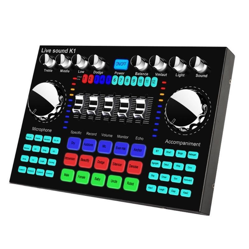 Professional Audio Live Mixer Sound Board Plug and Play Game DJ Live Broadcast