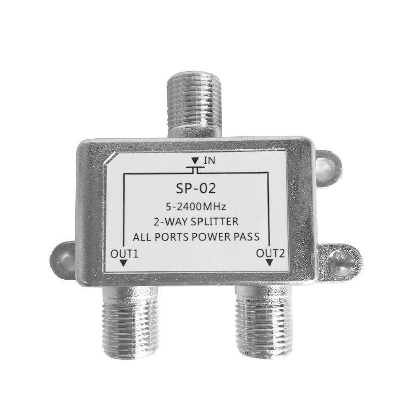 2Way Connector Adapter for TV Video VCR Antenna TV Cable Satellite Tuner Antenna
