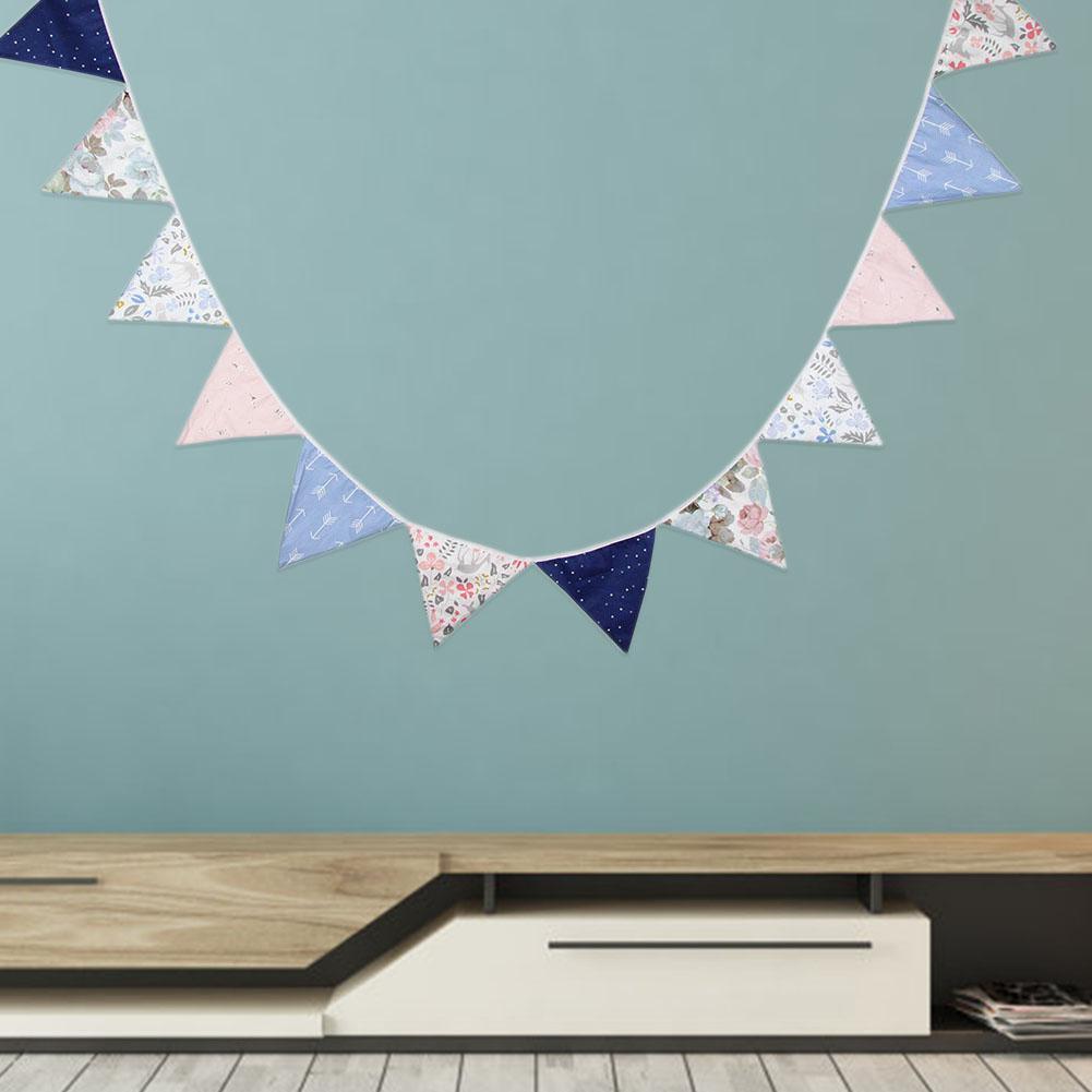 3.2m Nordic Style Cotton Bunting Pennant Flag Garland Wedding Party Decor