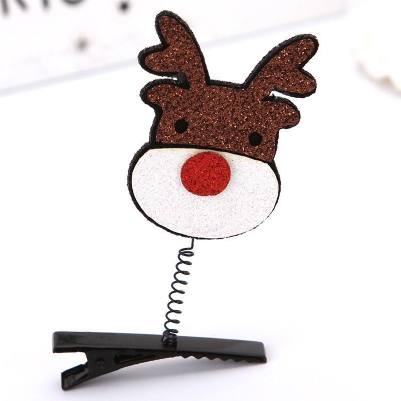 Christmas Gift Hair Clips Santa Claus Hat Hair Barrette Trendy Ponytail Decor