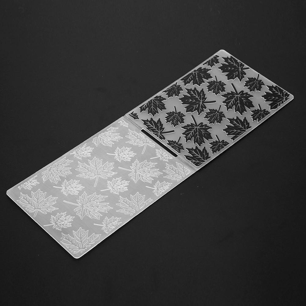 1pc Maple Leaves Plastic Embossing Folder Template For Scrapbook Photo