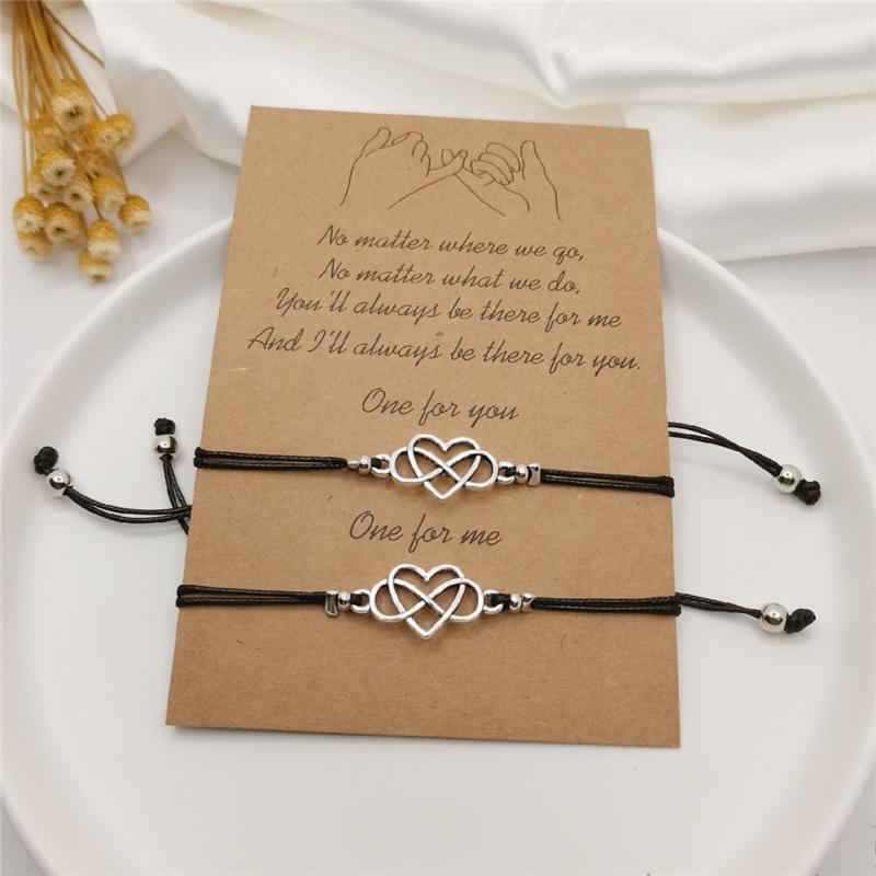 European American Card Couple Friendship Bracelet Simple and Creative Bracelet