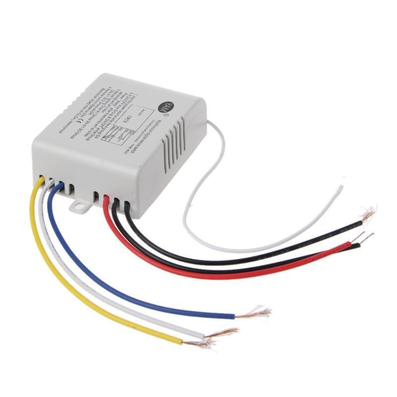 220V 3-way Wireless Panel Switch Smart Light Receiver Remote Light Switch
