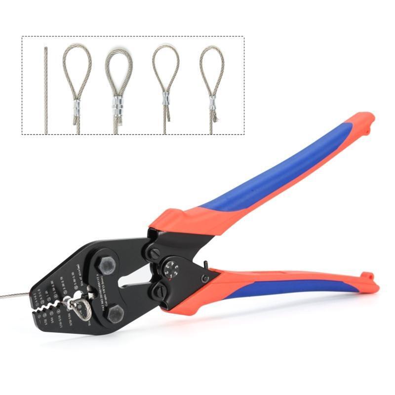 High Precision  Ratchet Crimping Pliers Tool  for  0.3-3. 5 Aluminum Sleeves