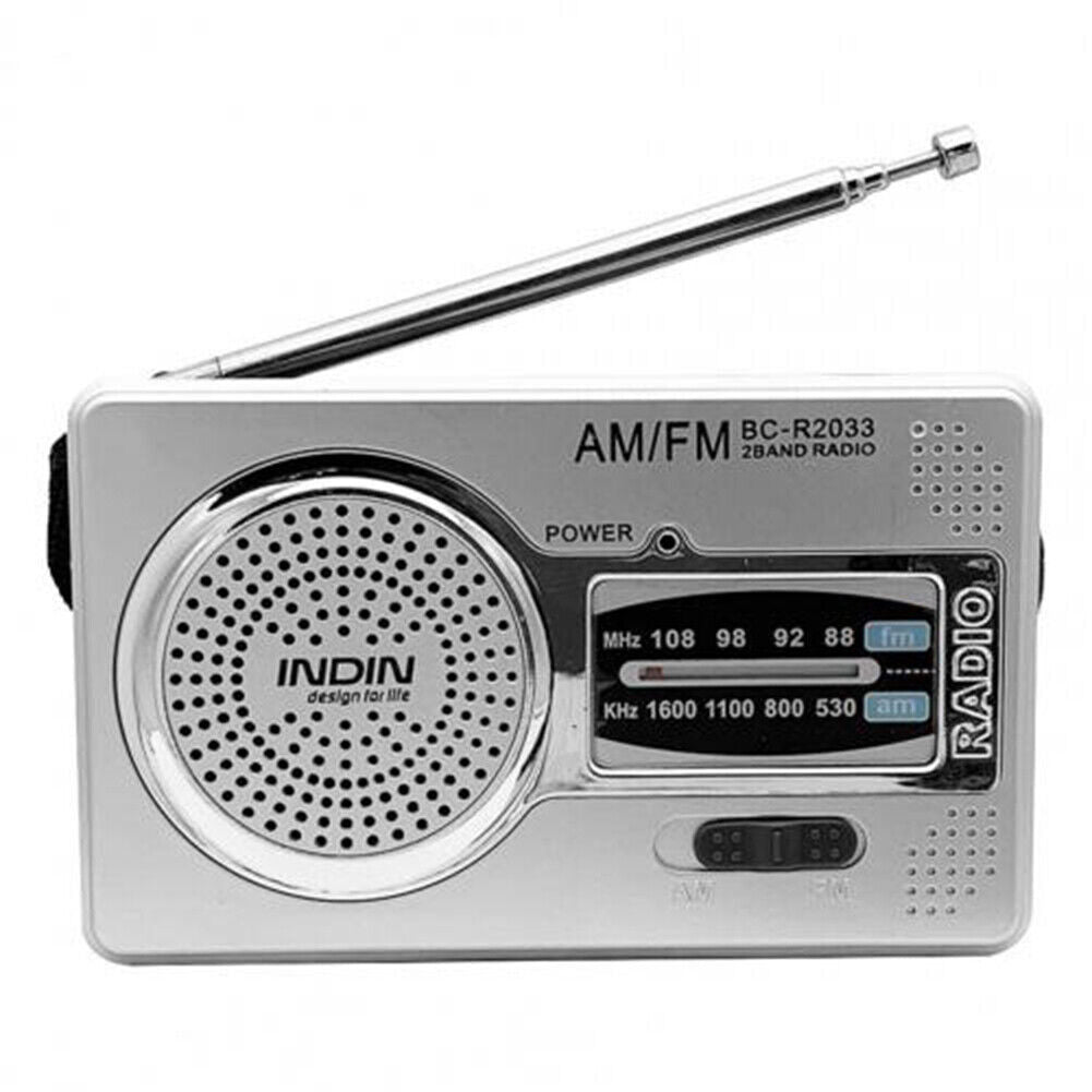 Mini Portable Light Radio Outdoor Emergency AM FM Dual Band with Antenna