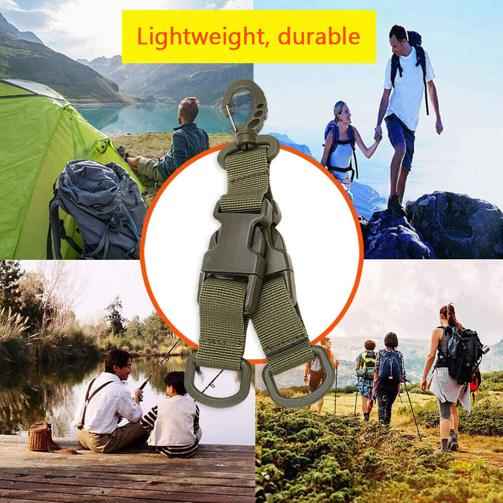 D-type Molle Hanging Buckle Outdoor Climbing Backpack Carabiner (Green)