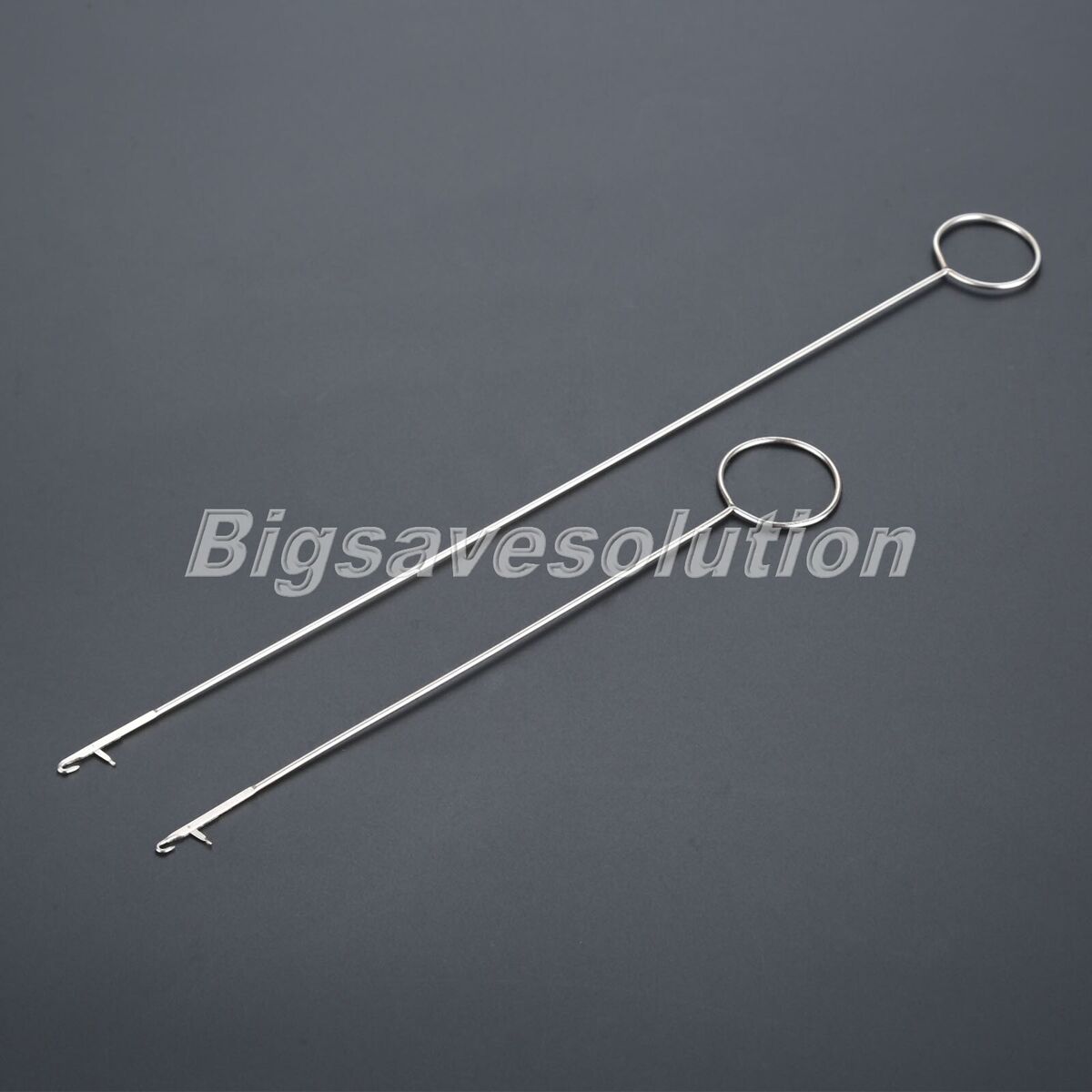 2Pcs/Set Stainless Steel Sewing Loop Turner Hoop 2 Sizes DIY Craft Tool Useful