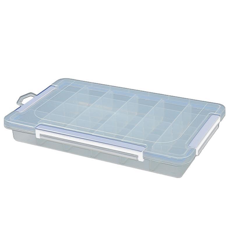 Multifunctional Tools Organizer Box 24 Grids Plastic Jewelry Box with Dividers