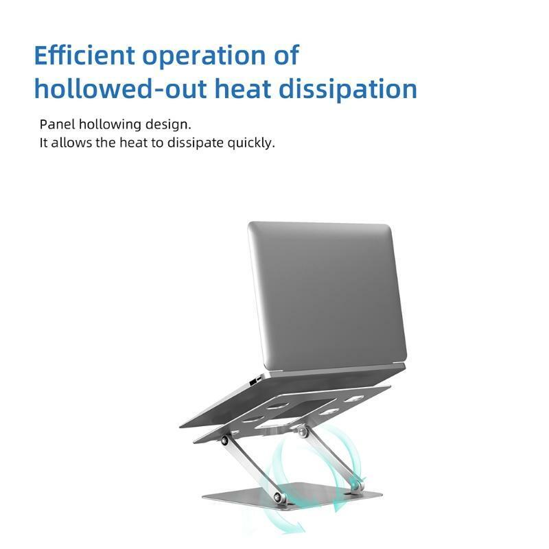Foldable Aluminum Alloy PC Stand Cooling Pad Holder Desktop Heat Release Bracket