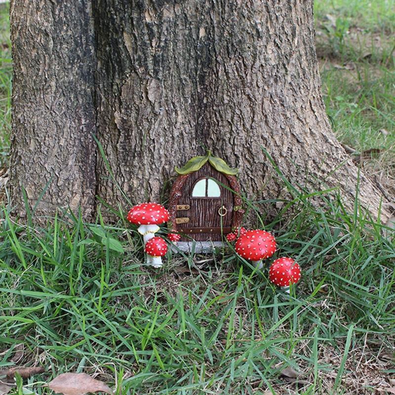 Mushroom Ornament Durable Garden Decoration Indoor Outdoor Ornament Wear Resist
