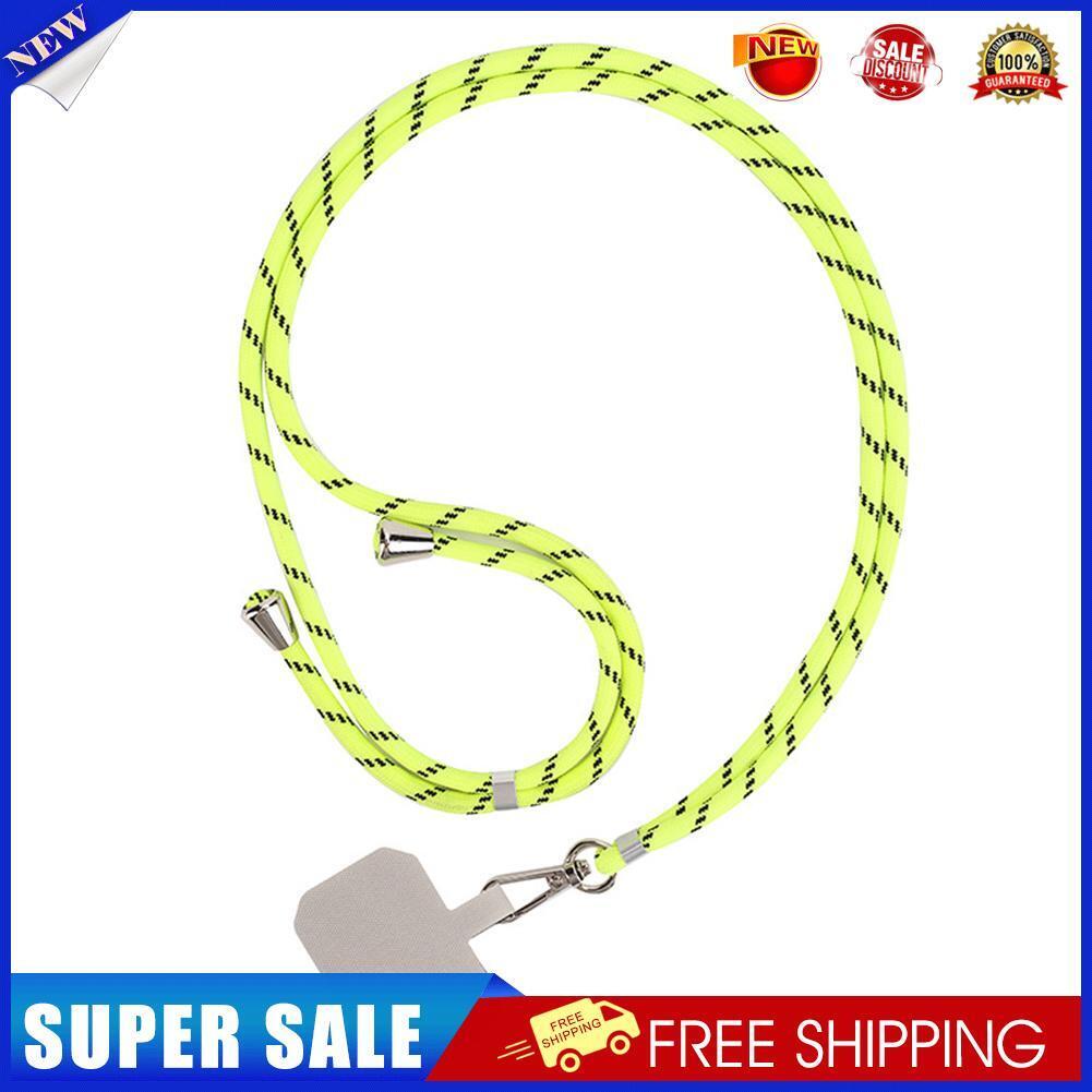 Universal Mobile Phone Lanyard Phone Rope (Fluorescent Green + White Card)