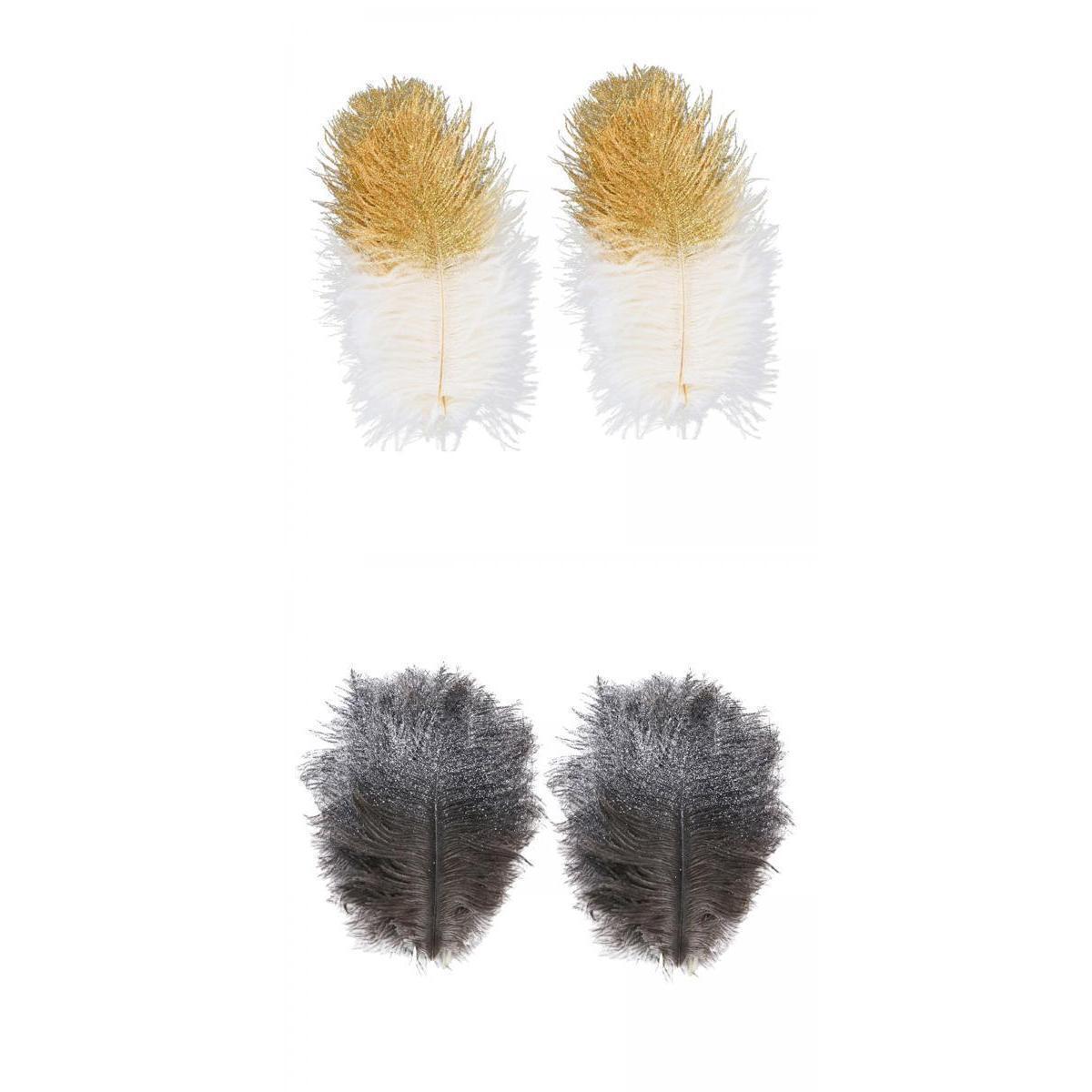 24 Pieces Ostrich Feathers 15-20 Cm for Centerpieces