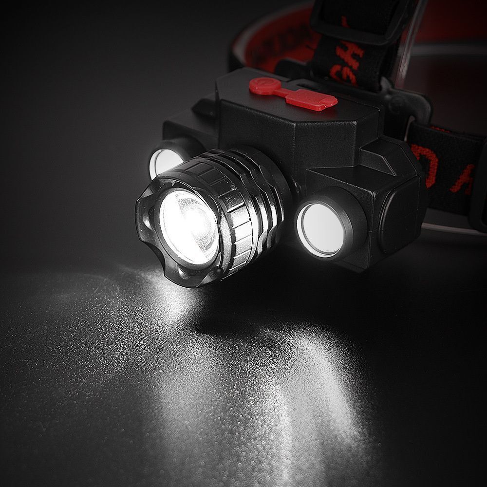 USB Rechargeable Fishing Head Torch Fishing Light Headlight LED Headlamp