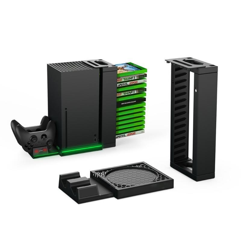 Charging Station with Game Rack Storage Organizer,Charger Stand for X Series X