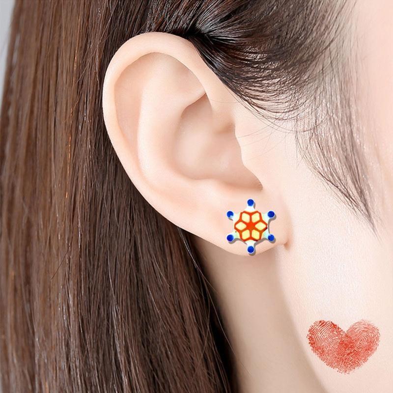 Silicone Crystal Epoxy Star Earrings Mold for Girls Fine Material Made Kit