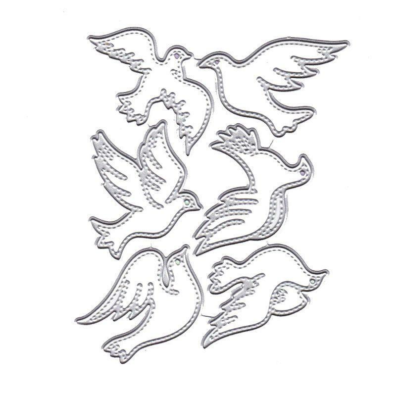 Pigeon Metal Cutting Dies Stencil DIY Scrapbooking Album Stamp Paper Card Crafts