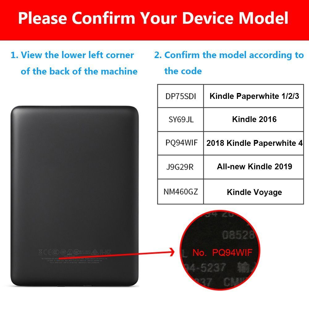 Shell e-Books Reader Magnetic Cover Smart Case For Kindle Paperwhite 4
