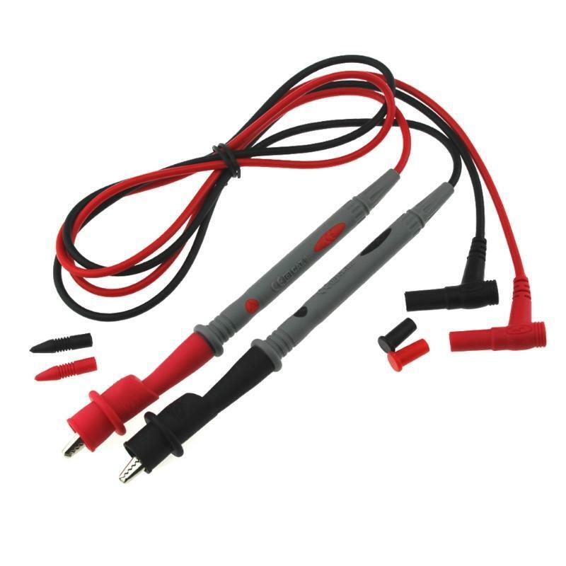 1 Pair Universal Digital Multimeter Test Lead Probe Pen Cable + Alligator Pliers