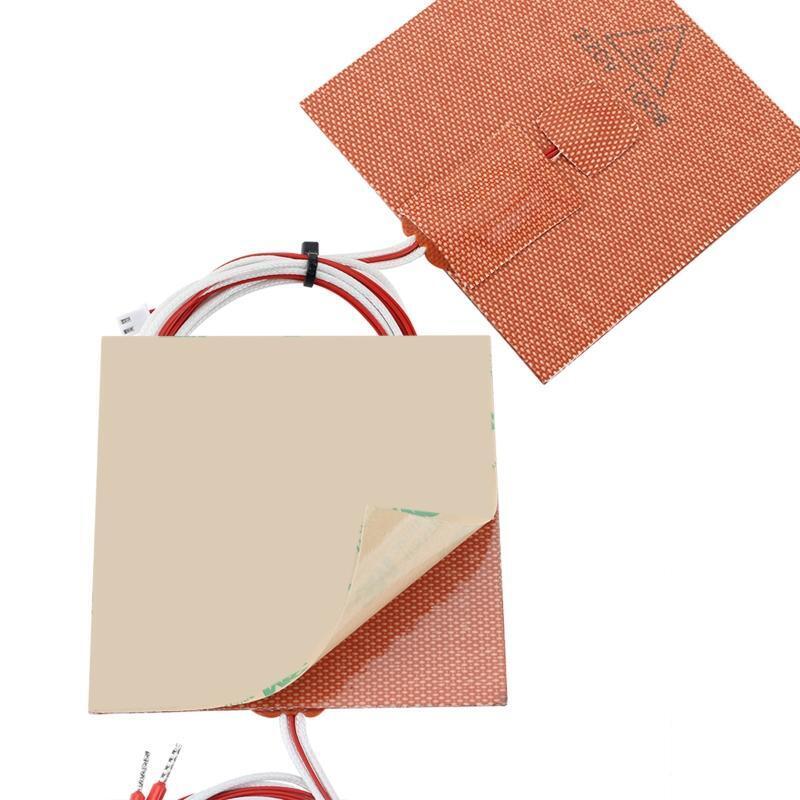 100W Silicone Rubber Heater Mat Pad w Relay Strong Adhesive Heating Thermistor